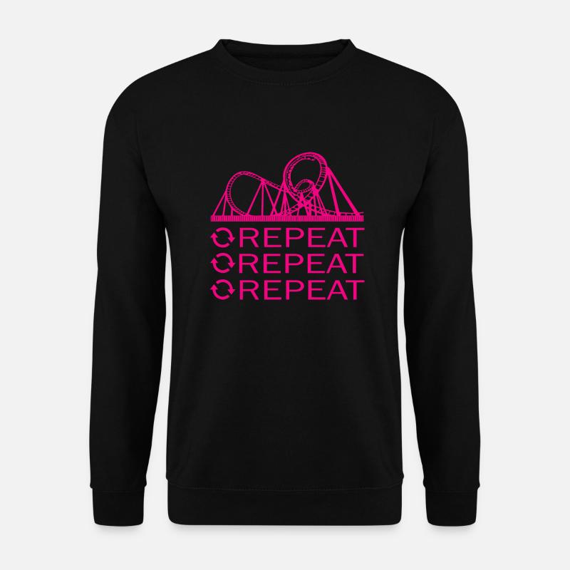 Rollercoaster Achterbahn - Unisex Pullover - Schwarz