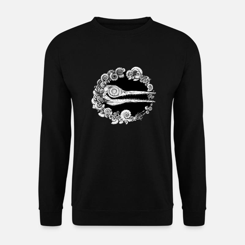 Ichthyosaurus Ammonit Geologie Paläontologie 1 - Unisex Pullover - Schwarz