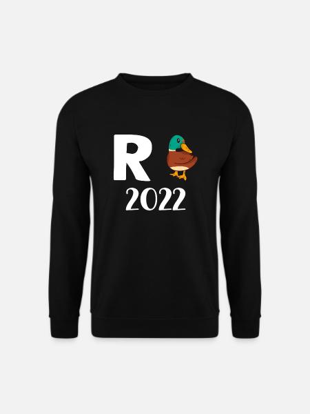 Rente Ente 2022 Ruhestand Pension Abschied Arbeit - Unisex Pullover - Schwarz