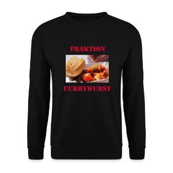 Fraktion Currywurst - Unisex Pullover - Schwarz - Vorne - Alina (178cm) & Michal (187cm)
