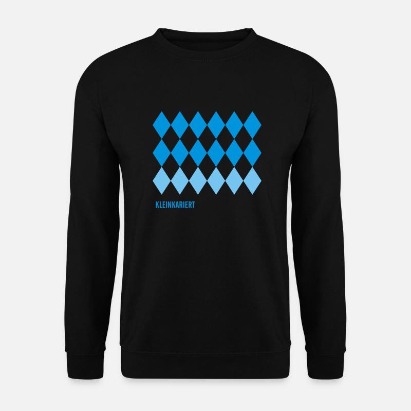 Kleinkariert - Unisex Pullover - Schwarz