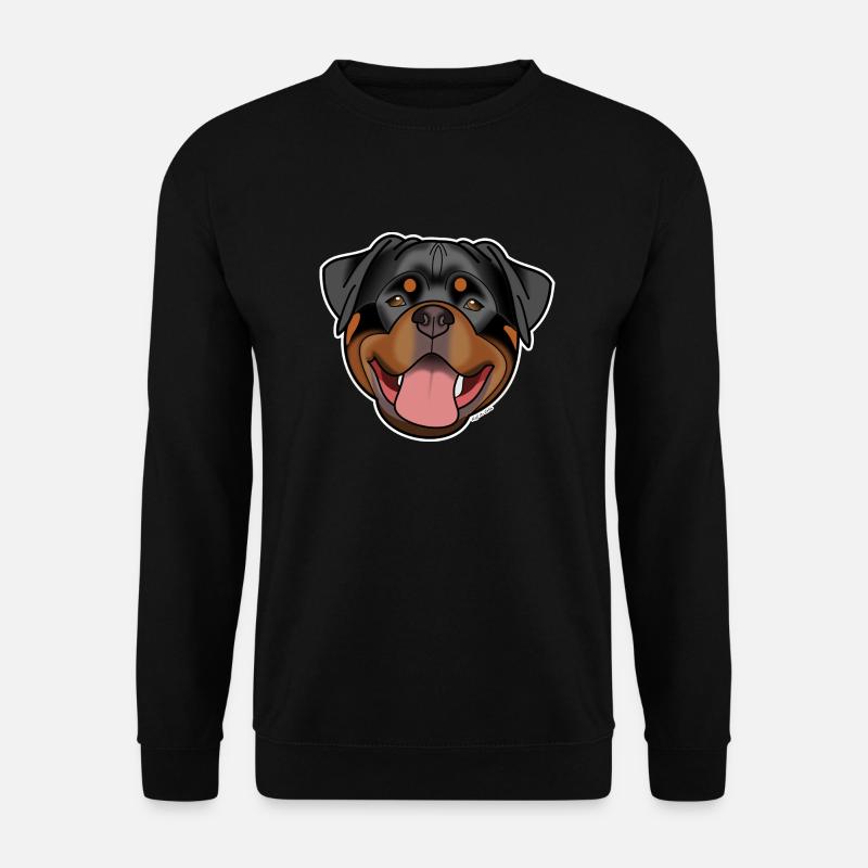 Rottweiler - natur - Unisex Pullover - Schwarz
