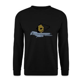 James Webb Weltraumteleskop - Unisex Pullover - Schwarz - Vorne - Alina (178cm) & Michal (187cm)