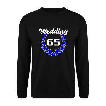 Berlin Wedding 65 Bezirk Logo - Unisex Pullover - Schwarz - Vorne - Alina (178cm) & Michal (187cm)