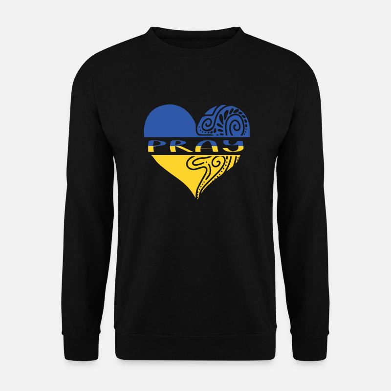 Ukraine Pray - Unisex Pullover - Schwarz