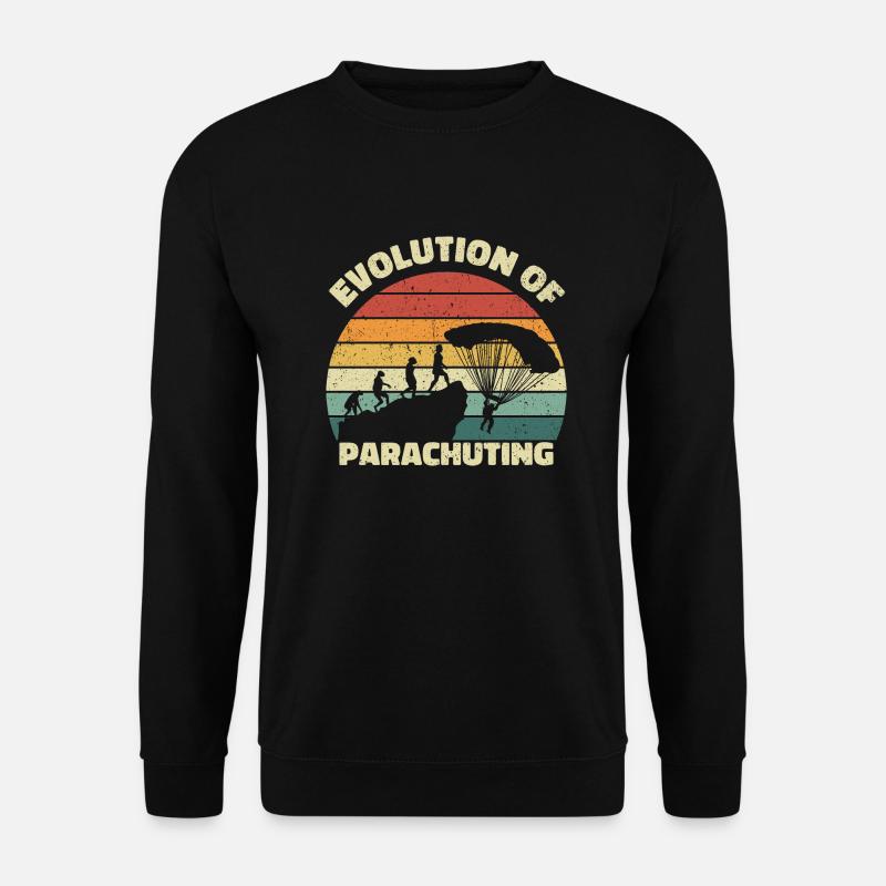 Évolution du parachutisme. Parachutisme - Sweat-shirt Unisexe - noir