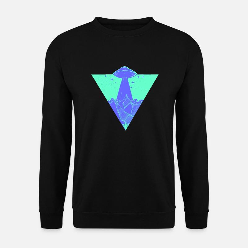 UFO Earth Planet - Unisex Sweatshirt - black