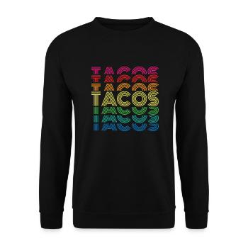 tacos - Unisex Pullover - Schwarz - Vorne - Alina (178cm) & Michal (187cm)