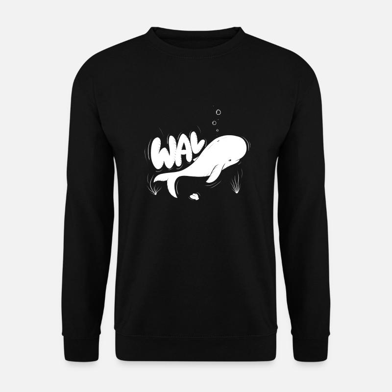Wal - Unisex Pullover - Schwarz