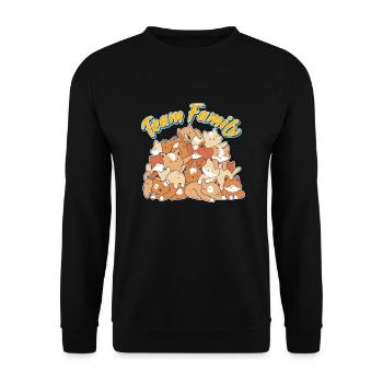 team family cat work colleague mother - Unisex Sweatshirt - black - Front - Alina (178cm) & Michal (187cm)