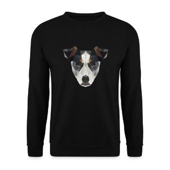 Russel Terrier - Unisex Pullover - Schwarz - Vorne - Alina (178cm) & Michal (187cm)