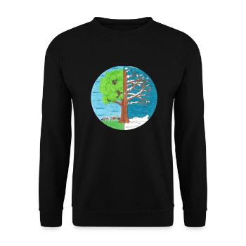 Summer and Winter - Sweat-shirt Unisexe - noir - Devant - Alina (178cm) & Michal (187cm)