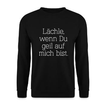 lächeln Party saufen feiern sexy lifestyle Spaß - Unisex Pullover - Schwarz - Vorne - Alina (178cm) & Michal (187cm)