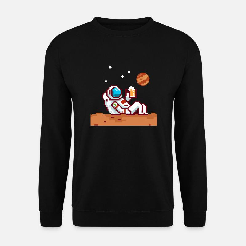 Astronaut in der Freizeit - Unisex Pullover - Schwarz