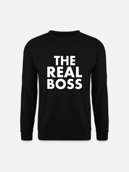 The real boss - Unisex Sweatshirt - black