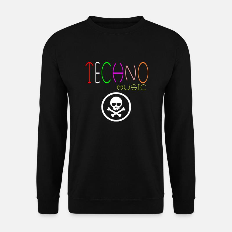 techno music logo - Unisex Sweatshirt - black