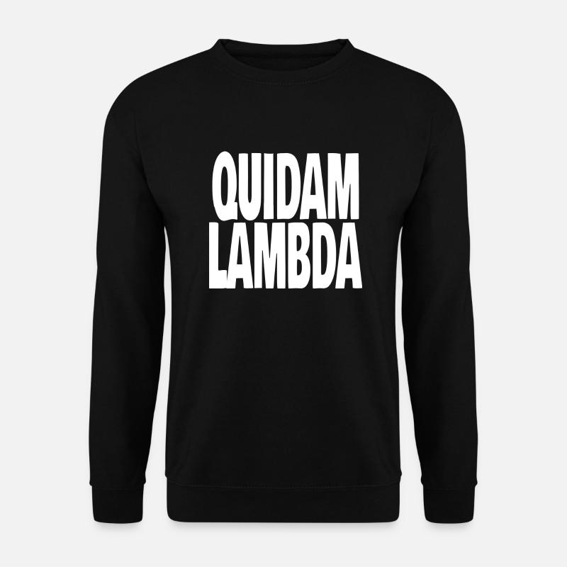 quidam lambda - Sweat-shirt Unisexe - noir