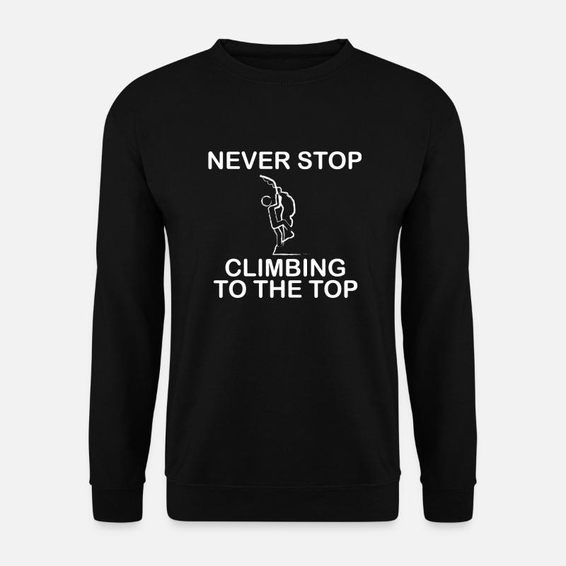climbing - Unisex Pullover - Schwarz