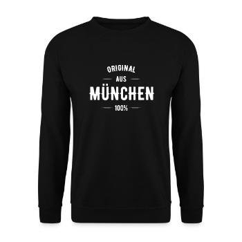 München - Unisex Pullover - Schwarz - Vorne - Alina (178cm) & Michal (187cm)