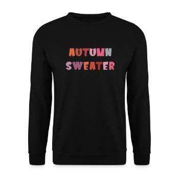 Autumn Sweater - Unisex Sweatshirt - black - Front - Alina (178cm) & Michal (187cm)