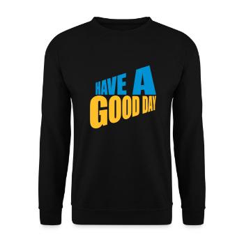 Bonne journée - Sweat-shirt Unisexe - noir - Devant - Alina (178cm) & Michal (187cm)