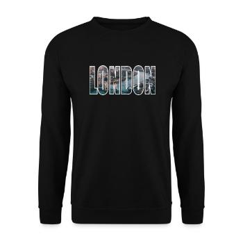 Londres - Sweat-shirt Unisexe - noir - Devant - Alina (178cm) & Michal (187cm)