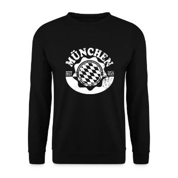 Munich - Sweat-shirt Unisexe - noir - Devant - Alina (178cm) & Michal (187cm)