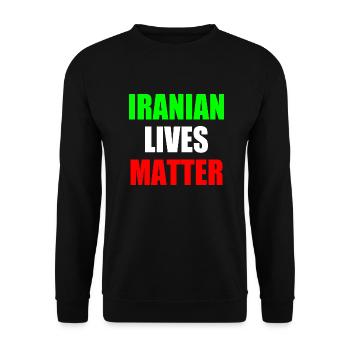 Iranian lives matter - Unisex Pullover - Schwarz - Vorne - Alina (178cm) & Michal (187cm)