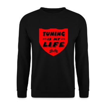 Tuning - Unisex Sweatshirt - black - Front - Alina (178cm) & Michal (187cm)