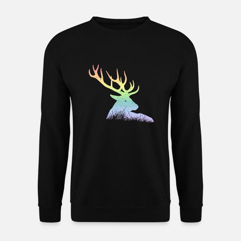 Hirsch - Unisex Pullover - Schwarz