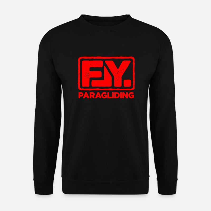 Fly Paragliding - Unisex Pullover - Schwarz