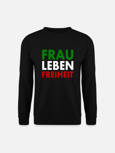 Frau leben freiheit - Unisex Pullover - Schwarz