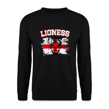 Équipe d’Angleterre de football Pays Flag Football - Sweat-shirt Unisexe - noir - Devant - Alina (178cm) & Michal (187cm)