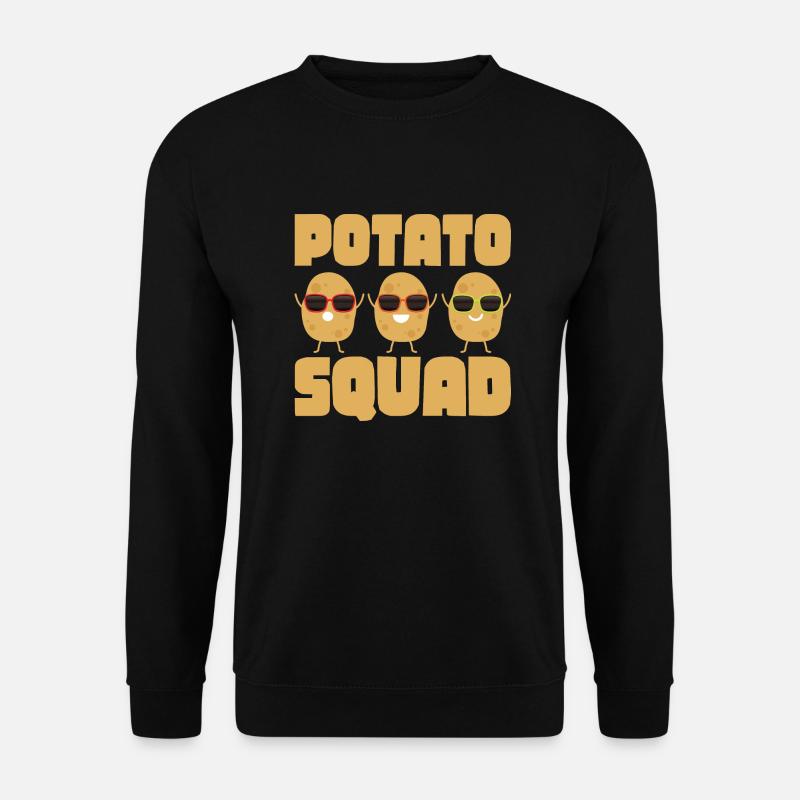 Potato Squad Potatoes Vegetable - Unisex Pullover - Schwarz