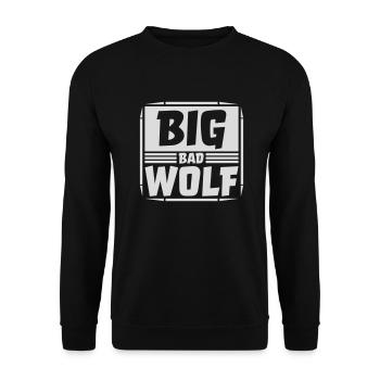 big bad wolf quote - Unisex Sweatshirt - black - Front - Alina (178cm) & Michal (187cm)