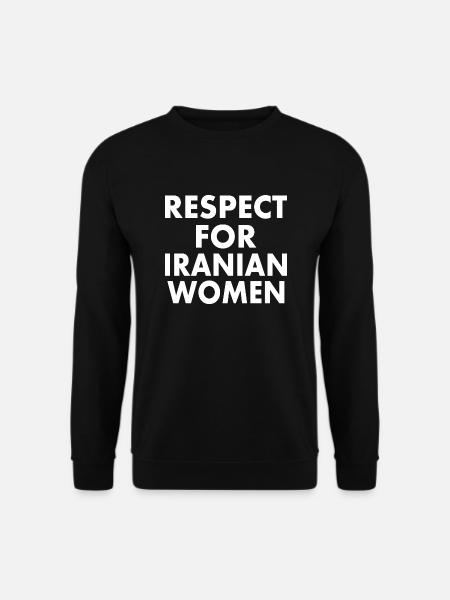 Respect for iranian women - Unisex Pullover - Schwarz
