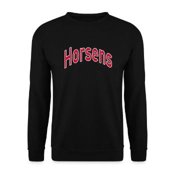 Horsens - Unisex Pullover - Schwarz - Vorne - Alina (178cm) & Michal (187cm)