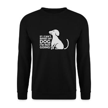 Citation Apportez mon chien - Sweat-shirt Unisexe - noir - Devant - Alina (178cm) & Michal (187cm)