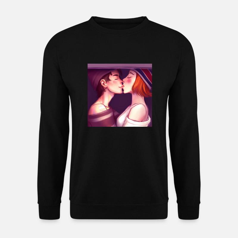LGBT Queer Kuss 🌈🌈 - Unisex Pullover - Schwarz
