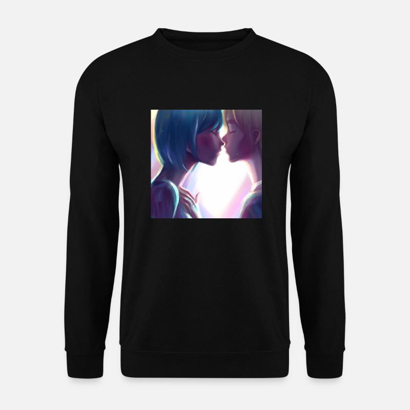 LGBT Queer Kuss 🌈🌈 - Unisex Pullover - Schwarz