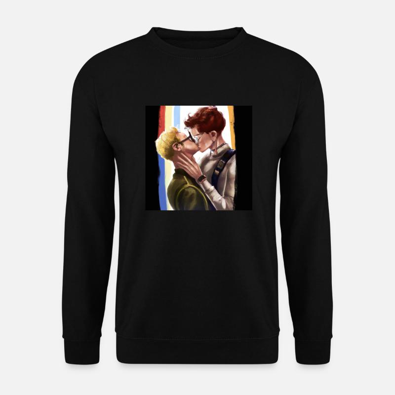 LGBT Queer Kuss 🌈🌈 - Unisex Pullover - Schwarz