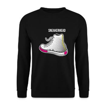 Sneakhead - Unisex Pullover - Schwarz - Vorne - Alina (178cm) & Michal (187cm)