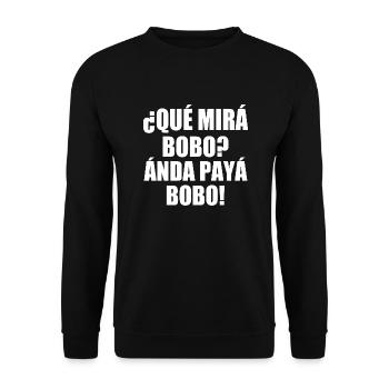 que mira bobo - Sweat-shirt Unisexe - noir - Devant - Alina (178cm) & Michal (187cm)