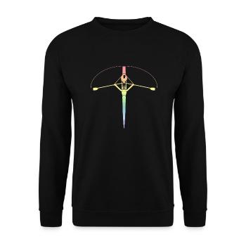 Ramer - Sweat-shirt Unisexe - noir - Devant - Alina (178cm) & Michal (187cm)