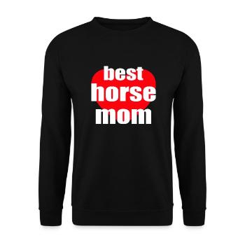 Meilleure maman cheval - Sweat-shirt Unisexe - noir - Devant - Alina (178cm) & Michal (187cm)