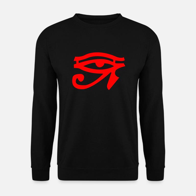 eye oudja01 Konvertiert - Unisex Pullover - Schwarz