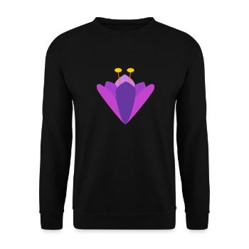 Crocus - Unisex Sweatshirt - black - Front - Alina (178cm) & Michal (187cm)