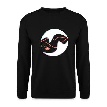 know me - Unisex Sweatshirt - black - Front - Alina (178cm) & Michal (187cm)