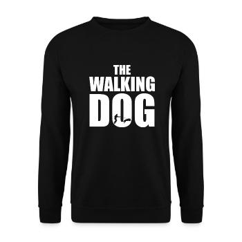 the walking dog White - Unisex Sweatshirt - black - Front - Alina (178cm) & Michal (187cm)