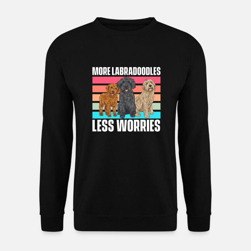 Labradoodle Hund - Unisex Pullover - Schwarz